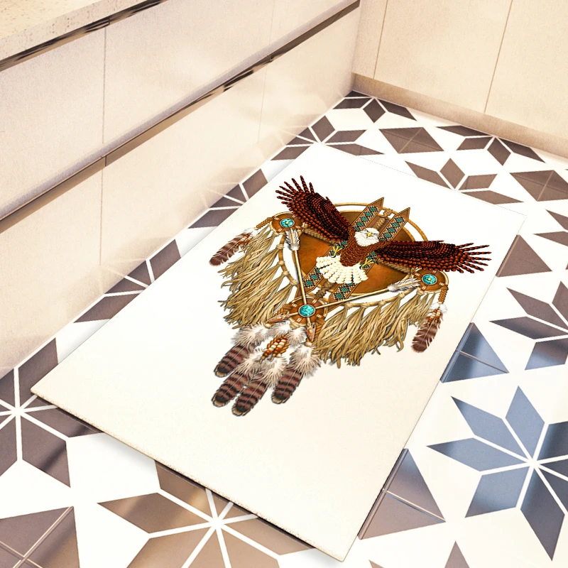 

Комбинированное платье с капюшоном с рисунком Совы коврик «Ловец снов» коврики детей комнату ковер искусство домашнего психоделического к...