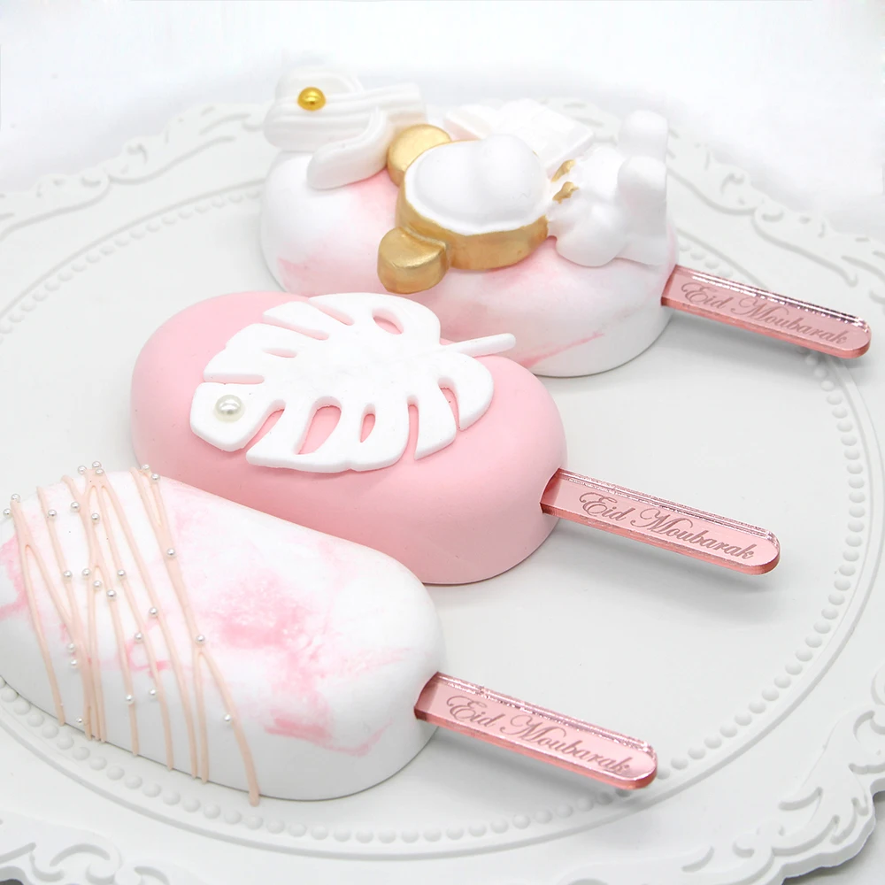 Акриловые палочки для мороженого с персонализированными именами на заказ дня