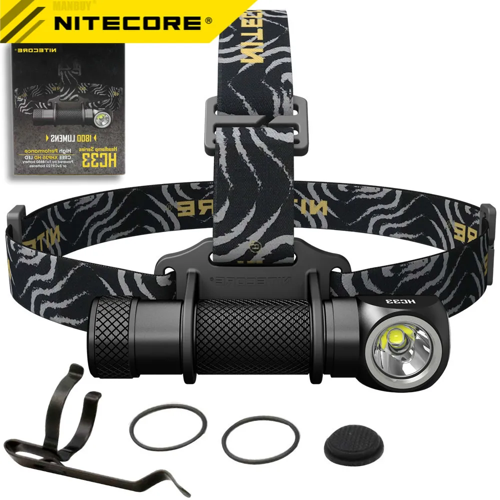 Распродажа 2022 налобный фонарь NITECORE HC33 1800 люмен CREE XHP35 HD светодиодный