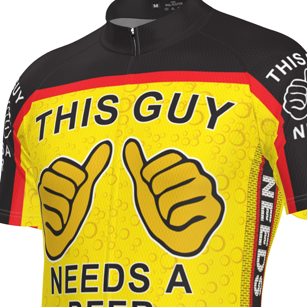 HIRBGOD Men Cycling Jerseys Top Skinsuit Clothing Mountain Bike MTB Breathable Quick-drying Bicycle Clothes TYZ101-01 | Спорт и