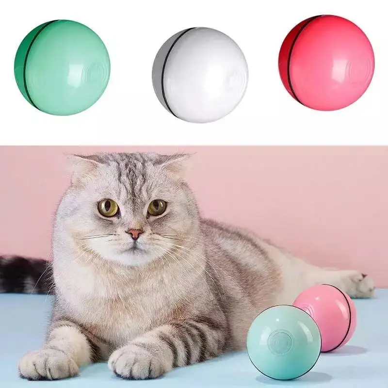 

Pet Laser Laser Funny Cat Ball Toy LED Luminous Random Ball USB Charging Intelligent Automatic Changing Direction Rolling Ball