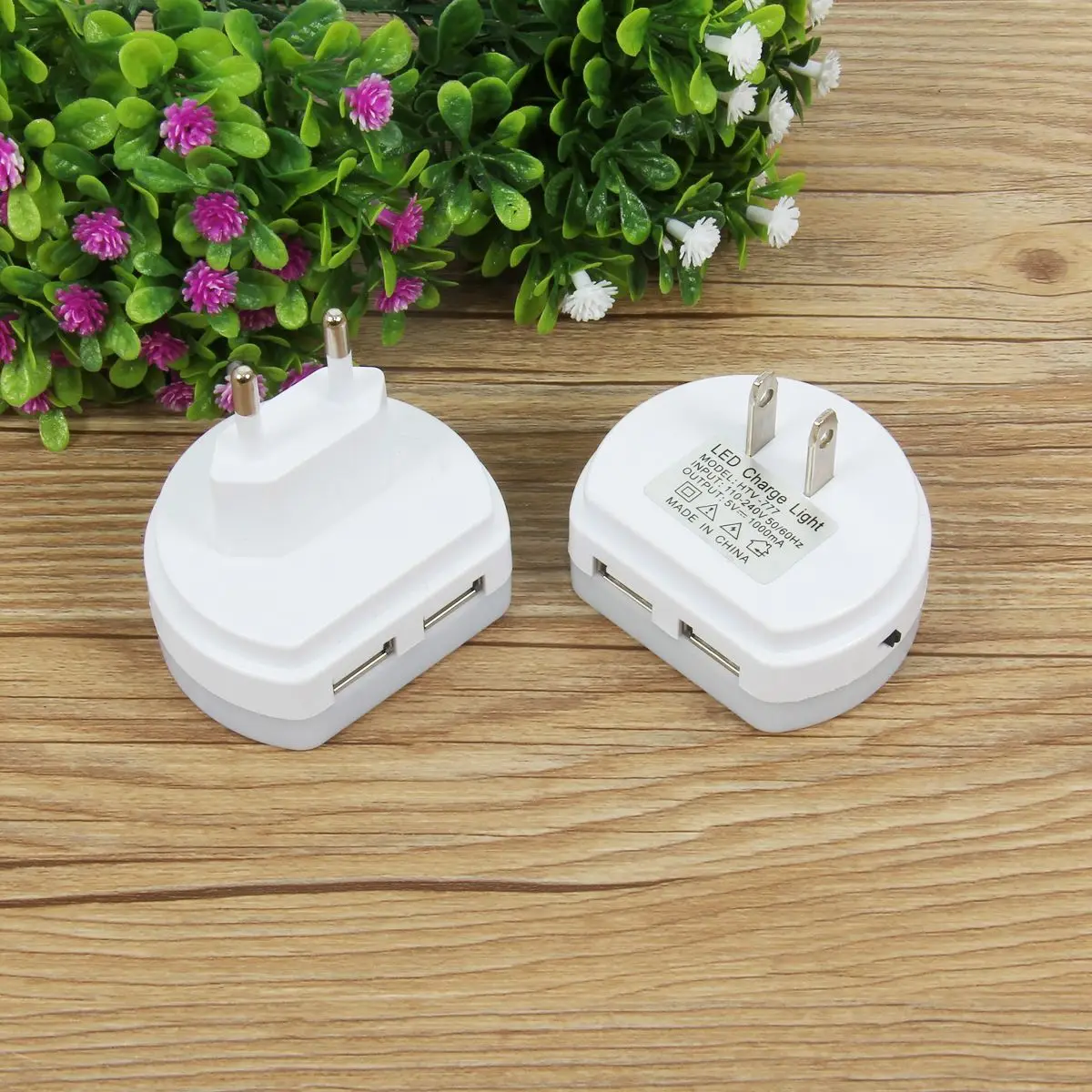 2 в 1 настенное зарядное устройство с двумя USB-портами | Лампы и освещение
