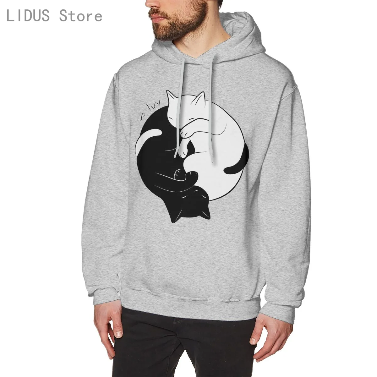 

Eternal Cat Love Hoodie Sweatshirts Harajuku Creativity Streetwear Hoodies