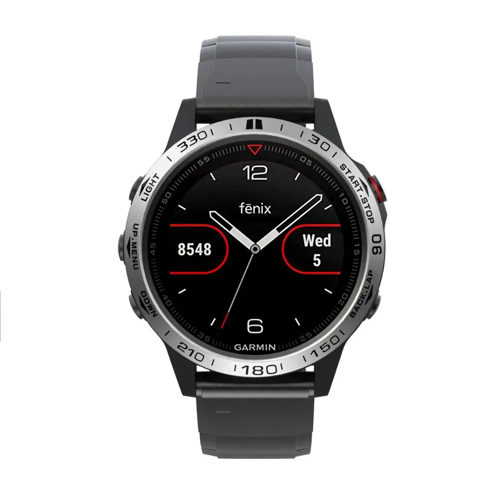 C8 Безель, кольцо, умные аксессуары для Garmin Fenix 5 5X3 3HR, браслет для часов, клейкая крышка, металлическое кольцо с защитой от царапин, Безель - Цвет: C8