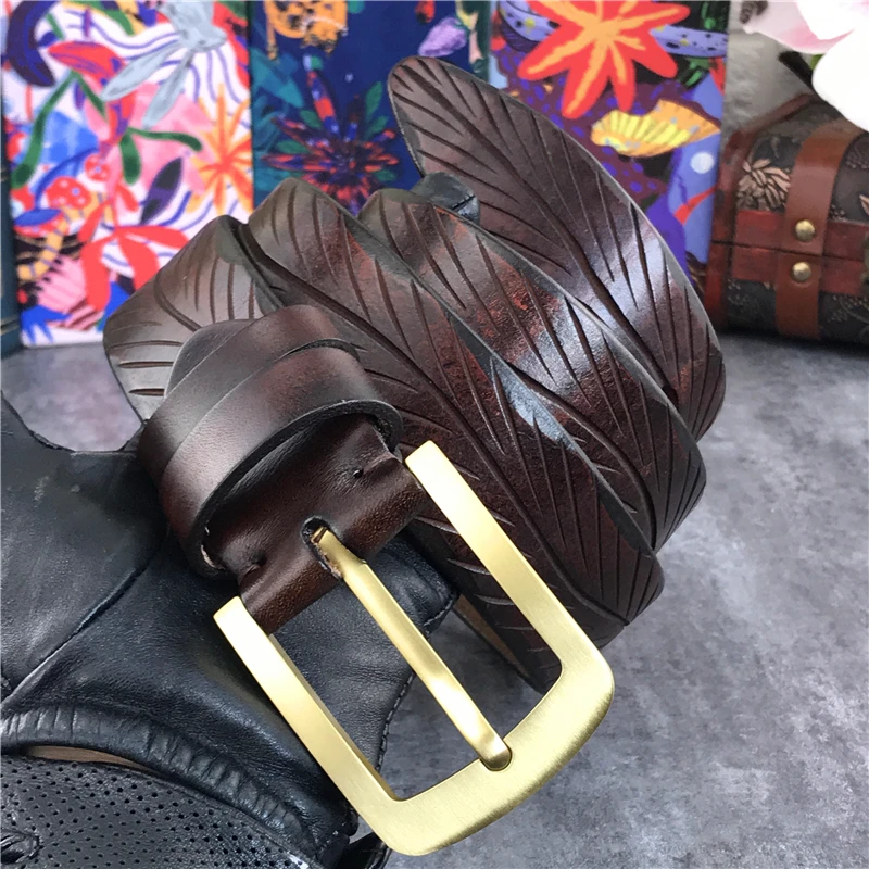 Высококачественные кожаные ремни без пряжки мужской ремень Ceinture Homme мужские 105 125