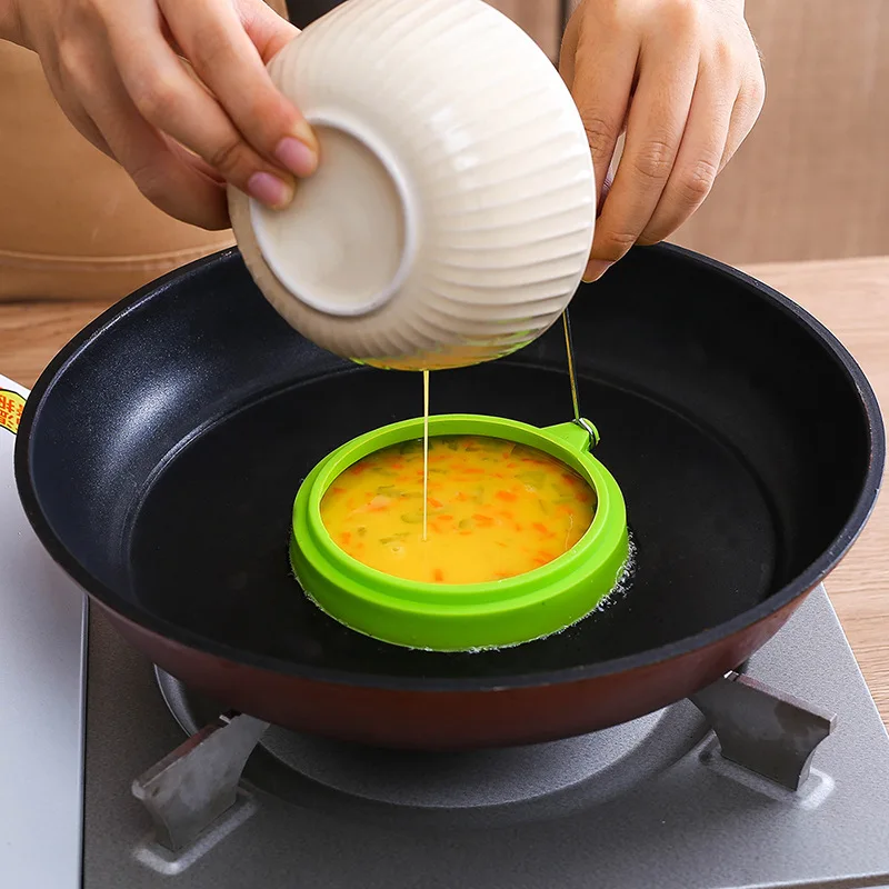 

UFO STYLE Silicone Fried Egg Pancake Ring Omelette Fried Egg Round Shaper Eggs Mold For Cooking Breakfast Pan Oven Kitchen