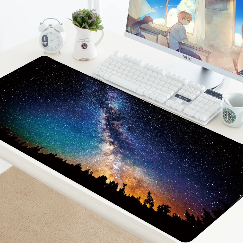 Игровой коврик для компьютерной мыши Звездная ночь игровой ПК ноутбука прочный