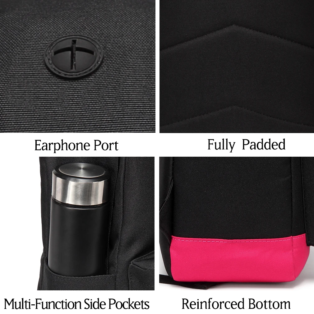 Классический водостойкий рюкзак унисекс с отделением для ноутбука 14