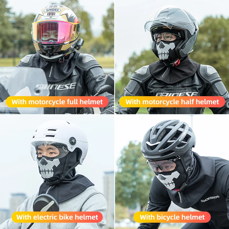 ROCKBROS Балаклава маска на все лицо велосипедная ветрозащитная шапка Лыжи Мотоцикл