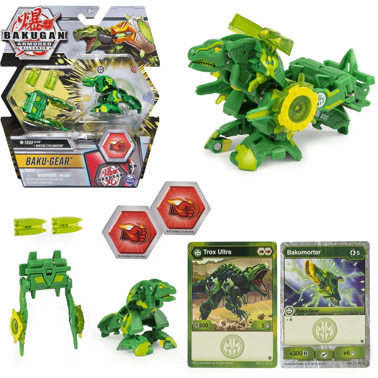 Фото Bakugan бронированный Альянс новый стиль подлинный Трокс базовый и обновленный Тип деформируемые боевые игрушки экшн-фигурки модели подарки д... №1