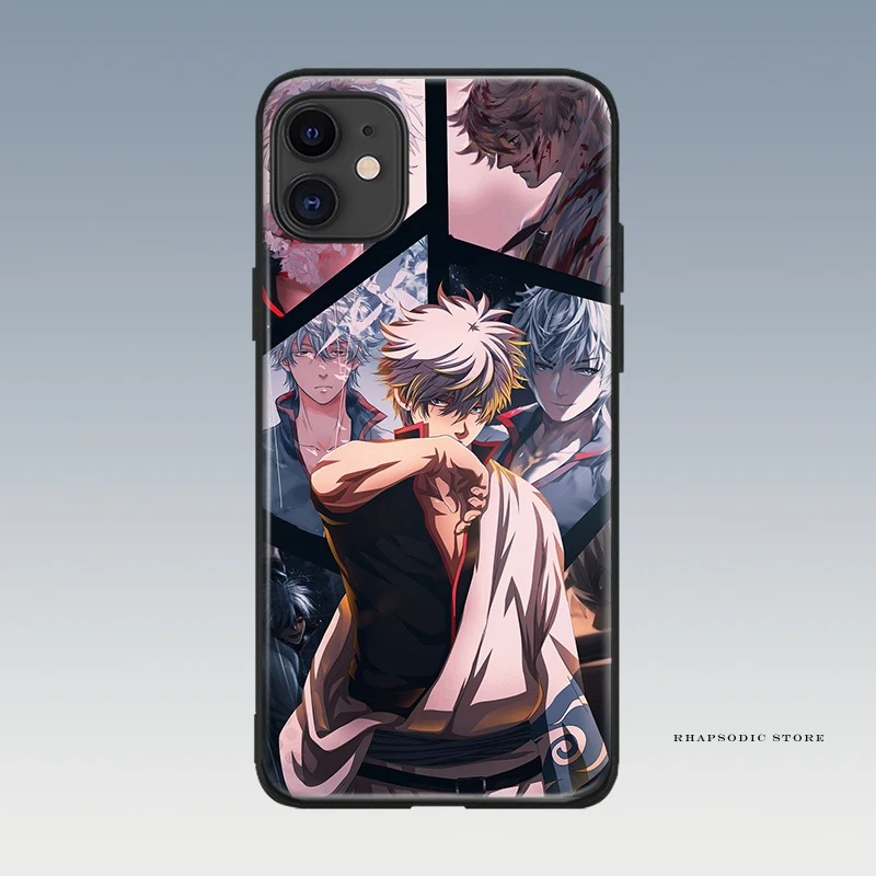Gintama персонажей аниме Sakata Gintoki для iPhone 6 6s 7 8 plus X XR XS 11 Pro Max чехлы мобильного