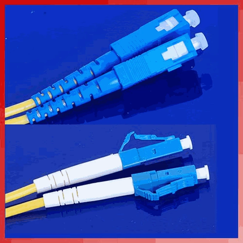 Дуплексный одномодовый джампер кабель стандарта LC в SC оптоволоконный оптический