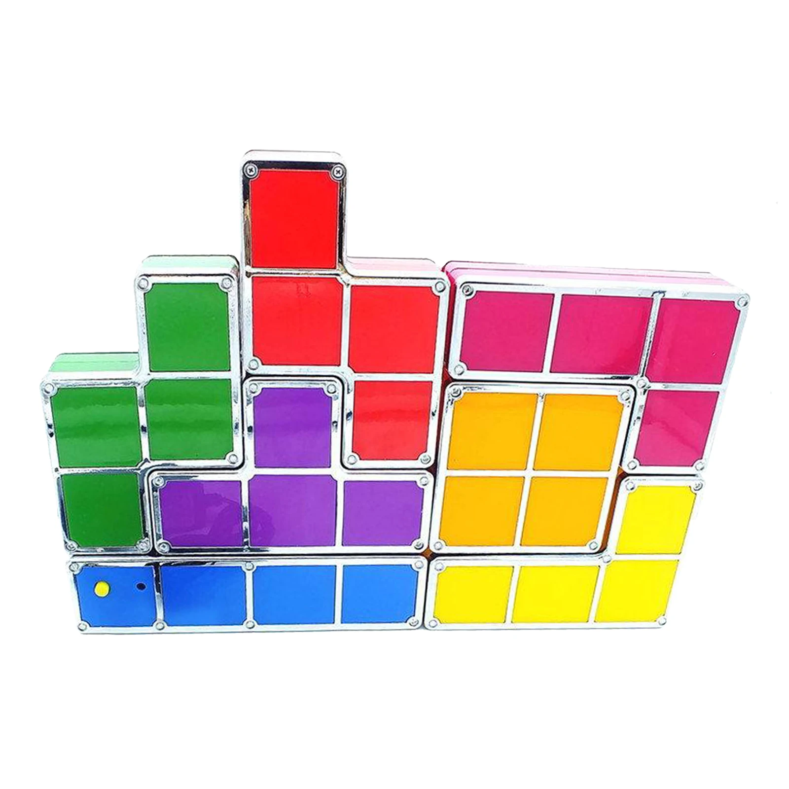 

Stackable Night Light 3D Puzzles Light Colorful Blocks Induction Interlocking Led Novelty Desk Lamp Baby Gifts
