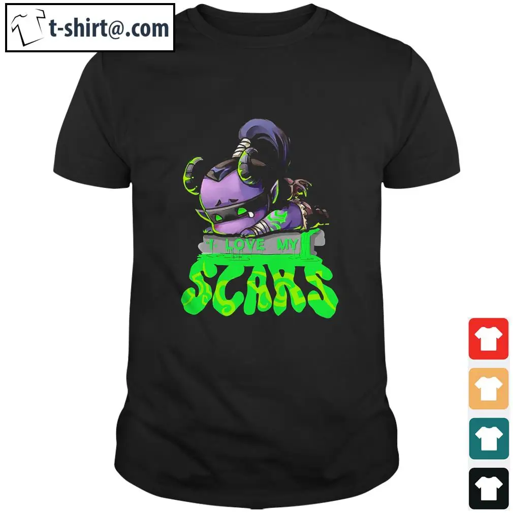 Мужская рубашка Illidan Stormrage I love my scars chibi | одежда
