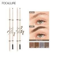 focallure 4 colors ultra fine triangle eyebrow pencil precise brow definer long lasting waterproof blonde brown eye brow makeup