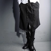 mens clothing male culottes male costume mens black boot cut jeans trousers 2020 hair stylist clothing fashion mens clothing