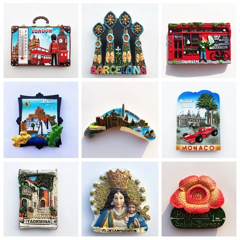 Магнит на холодильник сувенир Перу Португалия Испания Италия Бельгия Австралия