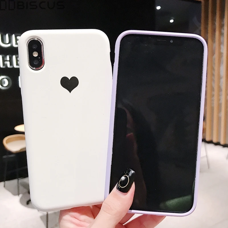 Чехол карамельного цвета с сердечками для iPhone 11 Pro 12 Mini XR XS X Xs Max чехол телефона 8 7 6