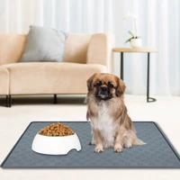 pet silicone food feeder placemat for puppy pet bowl pad dogs and cats waterproof feeding mat prevent food water overflow