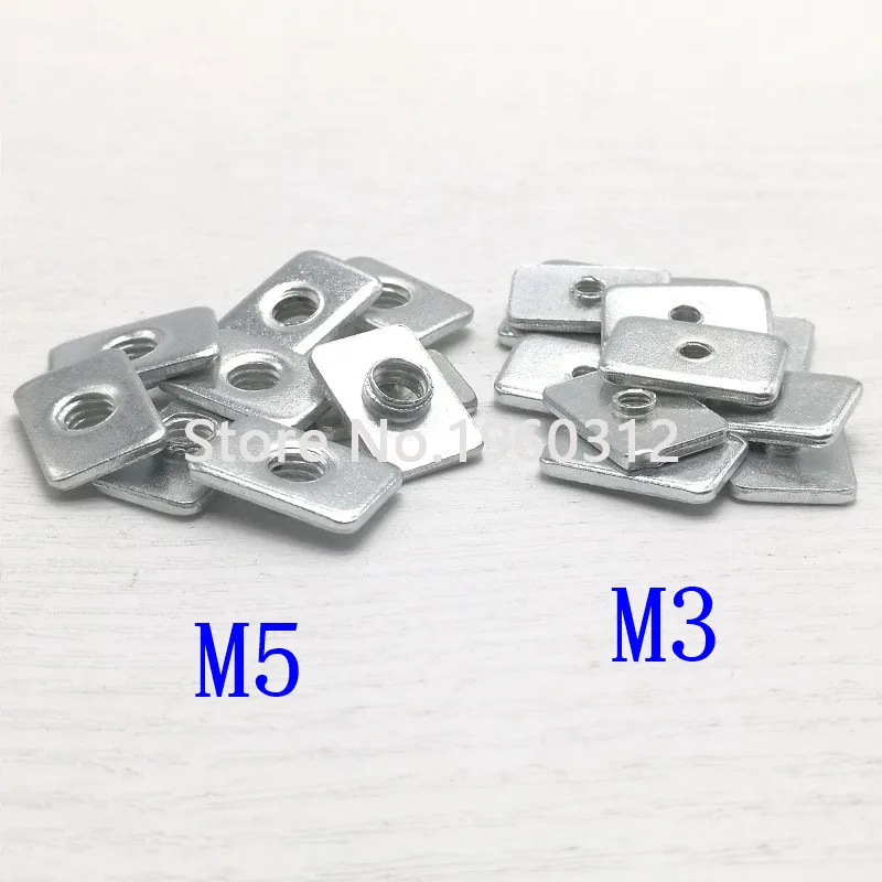 50 шт./лот Запчасти для 3D принтера Micromake тройные гайки строительной машины V Slot M5