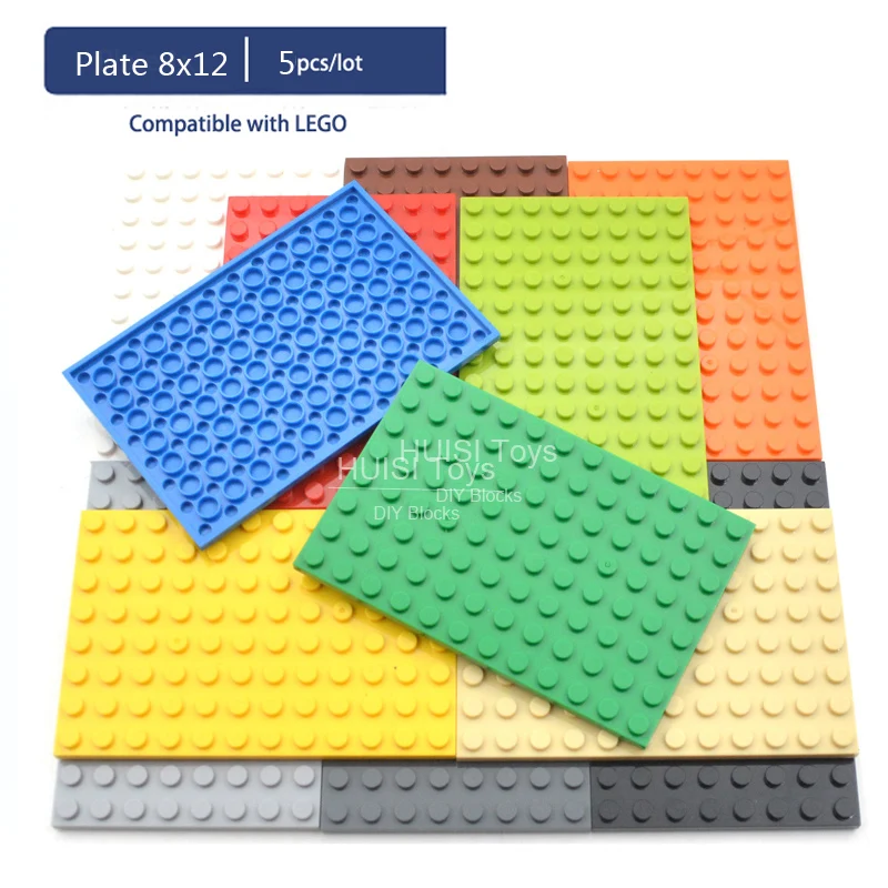 

Детские строительные блоки, игрушки 8x12 очков 8*12 кубики MOC, детали «сделай сам», Обучающие игрушки, пластиковые детали, 5 шт., 6 -10 лет