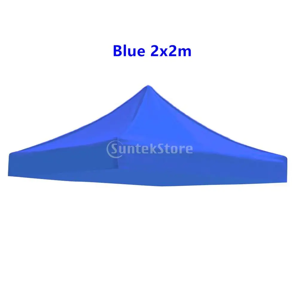 Blue 2x2m Замена Оксфорд палатка навес тент верхняя крышка Кемпинг пляж тент рама Защита от солнца брезент на открытом воздухе Кемпинг Аксессуары - Цвет: Blue 2x2m