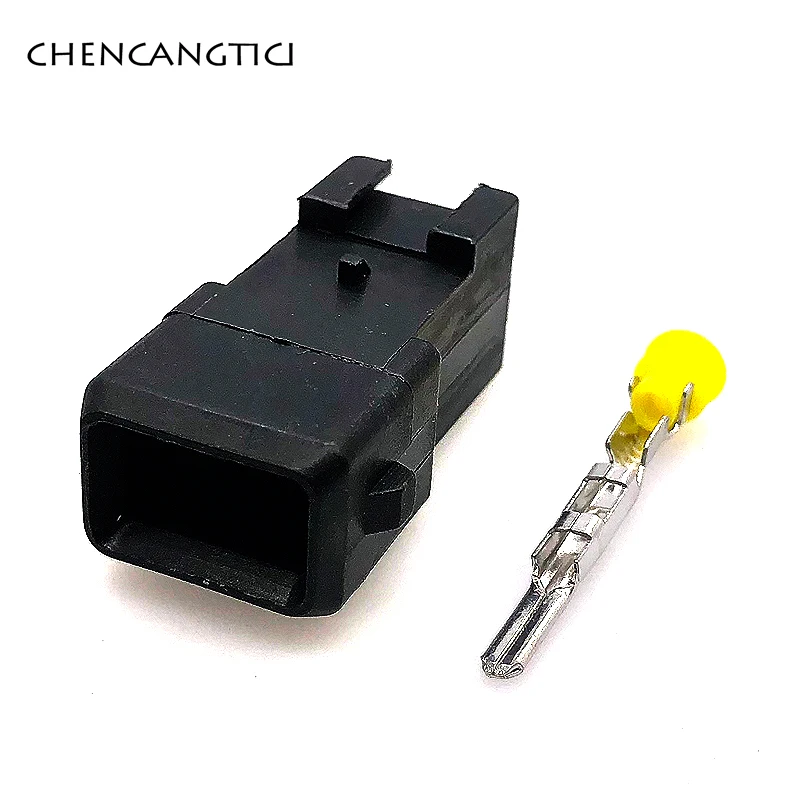 2 sets of male 2 комплекта 2-контактный/способ топлива водонепроницаемый EV1 Автомобильный Электрический разъем 282189-1 282762-1 топливная заглушка инжектора для Denon - Color: 2 sets of male