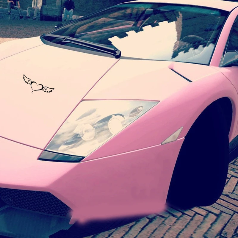 

15*6.3cm Fashion Personality Creativity Classic Attractive Angel heart angel wings sticker vinyl decal Car Sticker