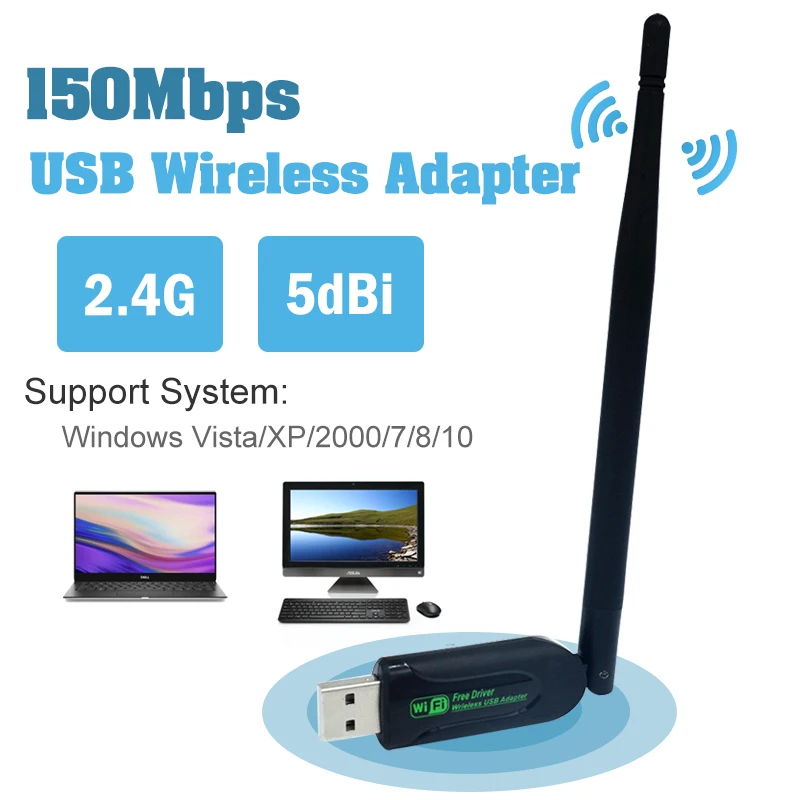 Usb wi fi адаптер для ноутбука 802.11n 2 4 ГГц|Адаптеры и брелки USB/Bluetooth| |