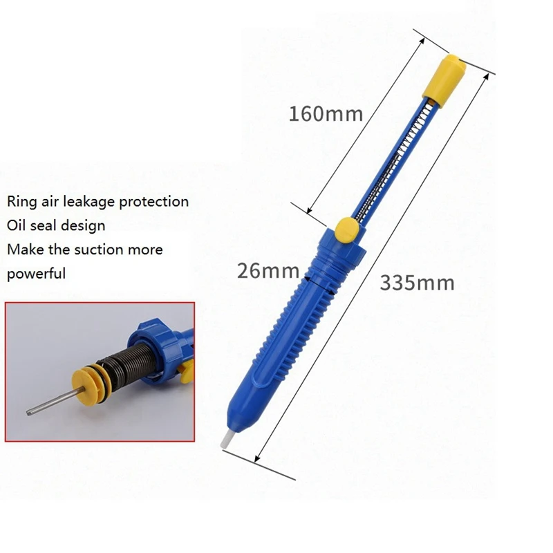 

2Pcs Sucking Vacuum Desoldering Pump Solder Sucker Remover Series Desoldering Pump Solder Iron Remover Sucker Hand Tool