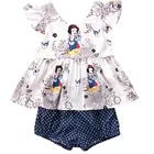 2 шт., футболка и шорты для новорожденных девочек