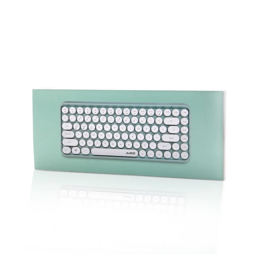 

AJAZZ 308I Bluetooth Keyboard Typewriter Round Keycap Dual Mode Wireless Keyboard for Windows/iOS/Android
