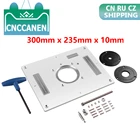 Универсальный многофункциональный Электрический фрезерный станок по дереву, откидная пластина, направляющий стол, фрезерный стол, вставная пластина для деревообрабатывающего станка