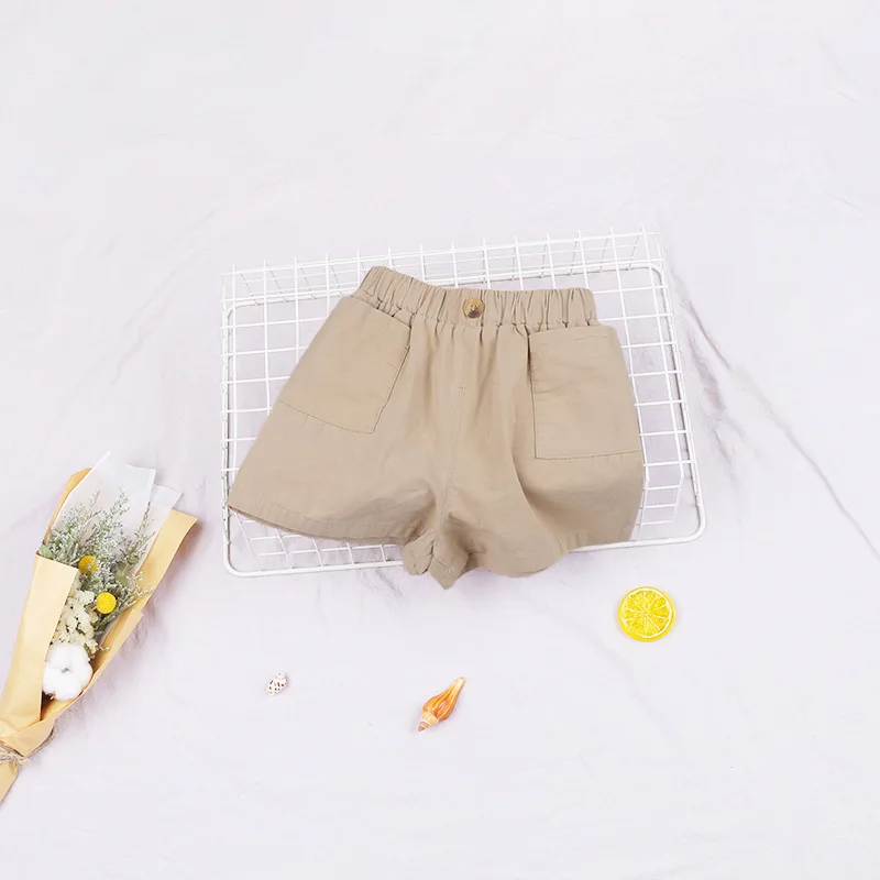 

New Toddler Short Pants Summer Girls Cotton Solid Loose Fashion Outdoor Clothes Kids 1 2 3 4 5 6 Years Boutique Costume