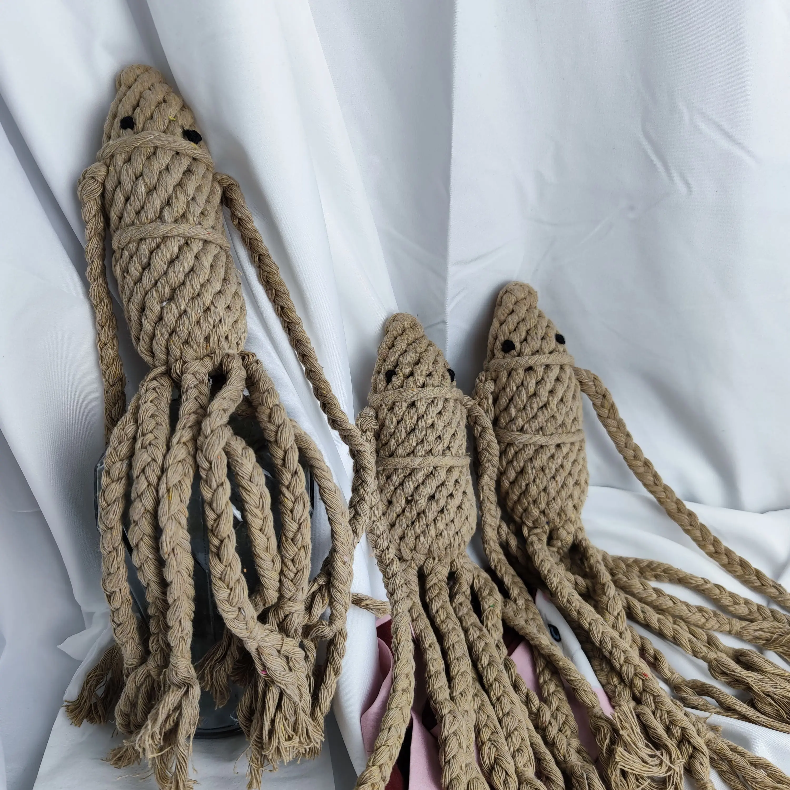 Хлопковая веревка ручной работы игрушка-Осьминог для домашних животных