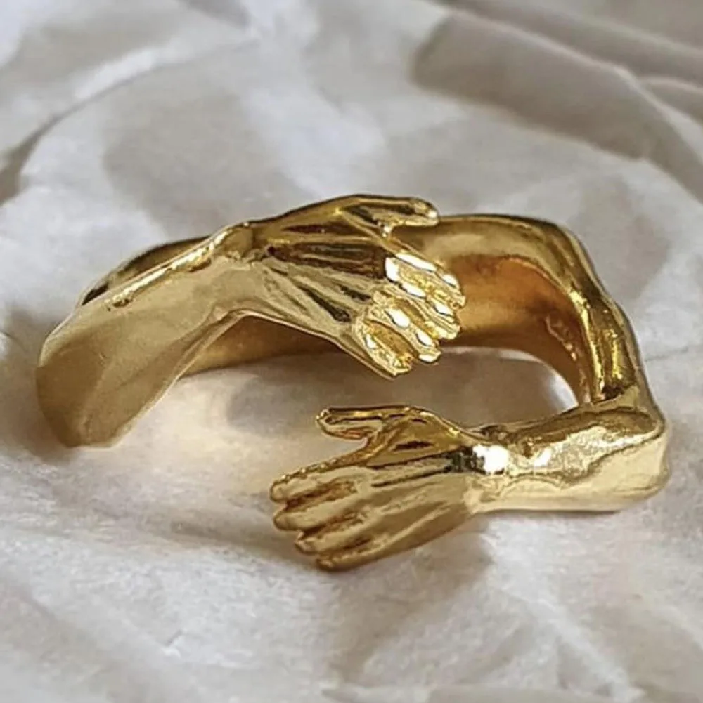 

Hug Muscle Arm Ring Classic Men's Resizable Punk Hip Hop Rings Unisex Female Opening Rings Male Bar Party Night Club Jewelry