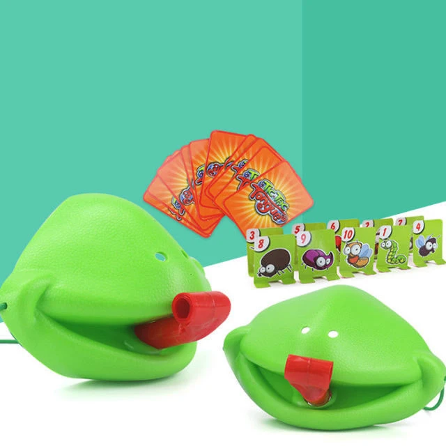 Настольная игра маска хамелеон лягушка язык приклеивающаяся ящерица покерная