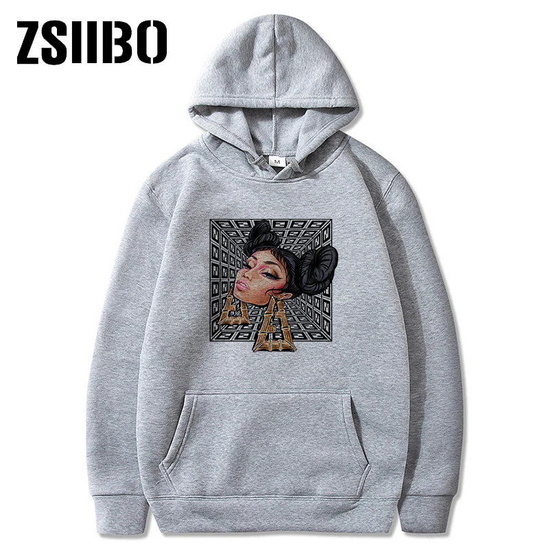 Осень 2020 новые серьги женские с принтом уличная Женская пуловер свитшот худи
