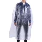 Накидки парикмахерские одноразовые из полиэтилена, водонепроницаемые, 100 прозрачные, 50накидка для парикмахерской шт.