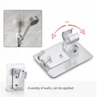 Зажим для душа, не требующий перфорации, крючок для ванной, насадка для душа, фиксированный и регулируемый кронштейн для душа, наконечник кронштейна полка, алюминий