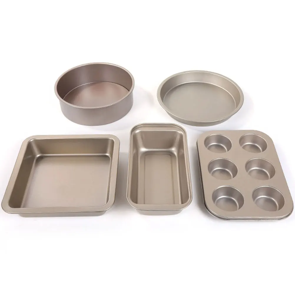 5 шт. антипригарный набор форм для выпечки из углеродистой стали включая
