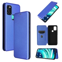 for umidigi power 5 5s f2 3 case carbon fiber pu leather wallet phone cases stand shockproof cover with card slot ring lanyard