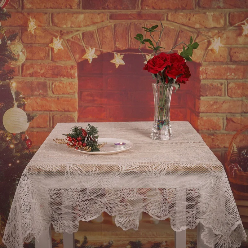 Кружевной угловой столик много размеров вечерние для домашнего праздника