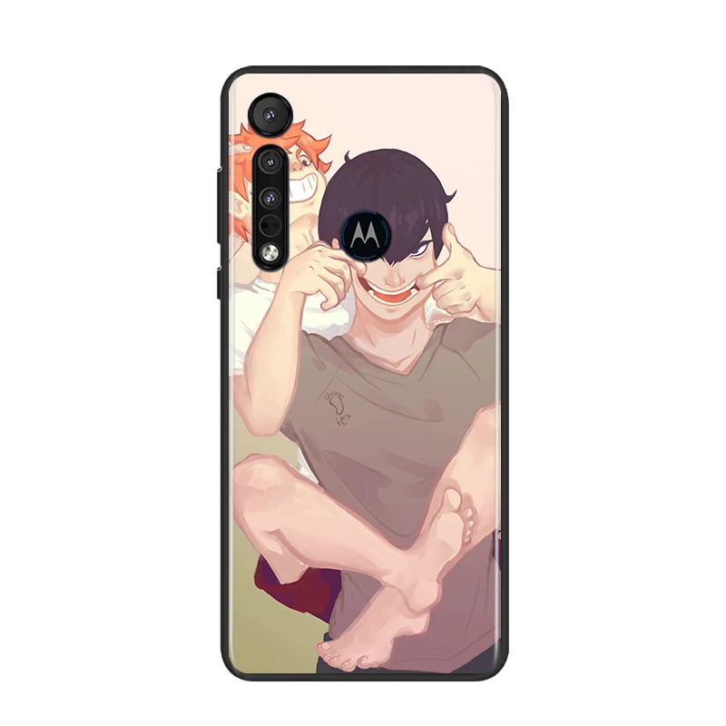 

Haikyuu Love Volleyball for Motorola G9 G8 G Edge One E7 E6 Power Lite Marco Hyper Fusion Plus Play Black Phone Case
