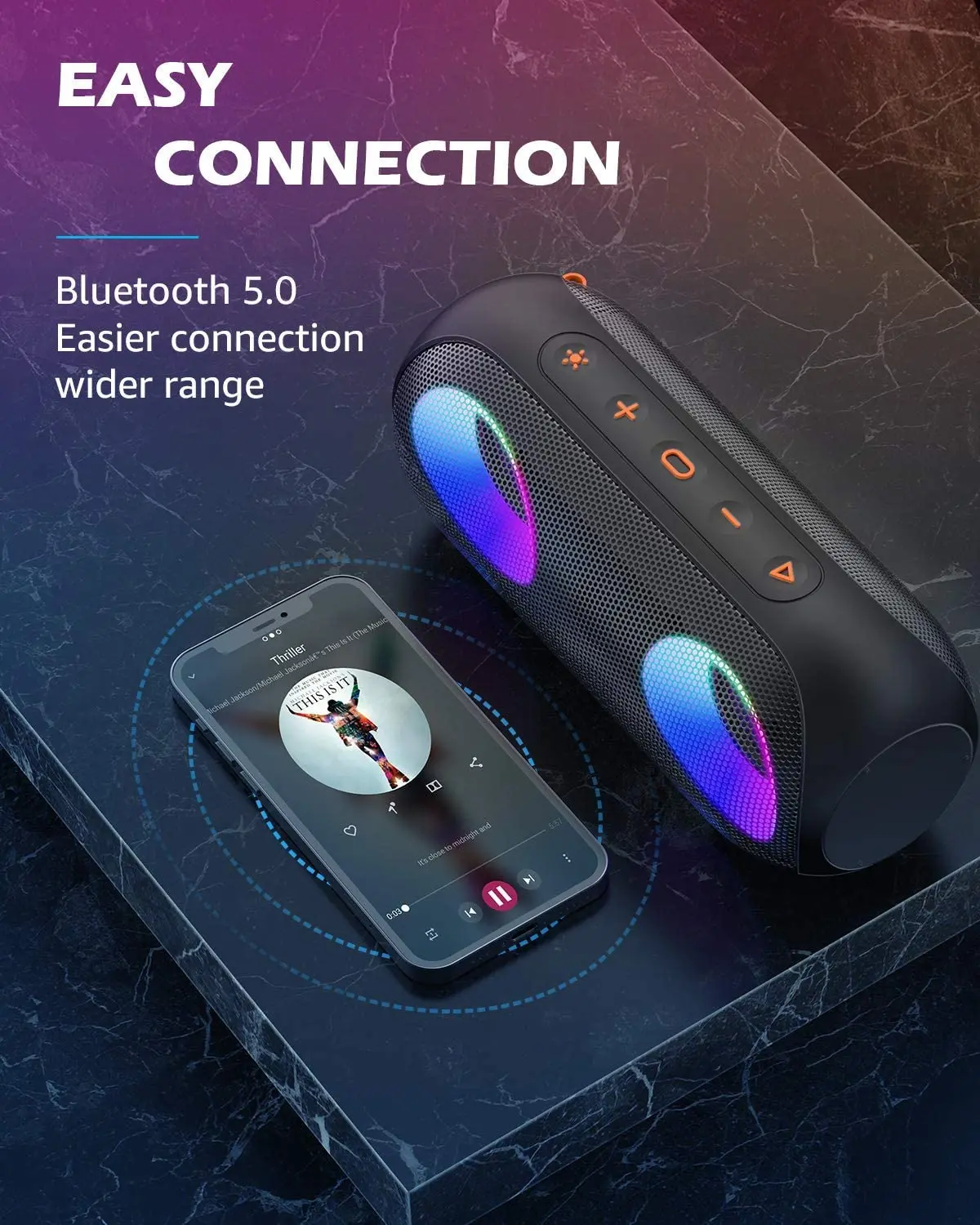 xdobo vibe 50w portable wireless bluetooth speaker colored lights deep bass with subwoofer ipx5 waterproof soundbox music center free global shipping