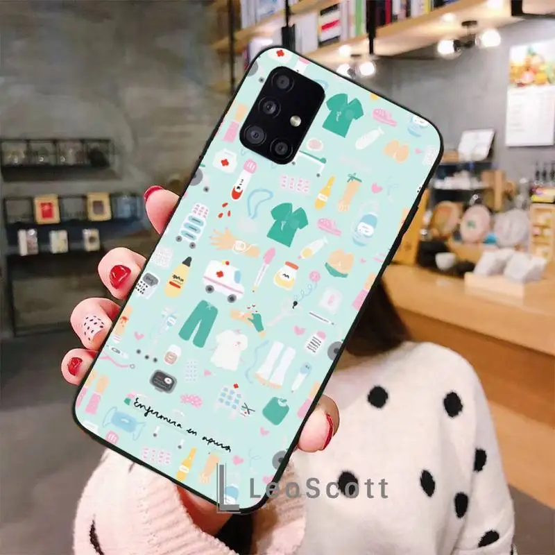 

Medicine Doctor Nurse Phone Case For Samsung A40 A31 A50 A51 A71 A20E A20S S8 S9 S10 S20 Plus note 20 ultra