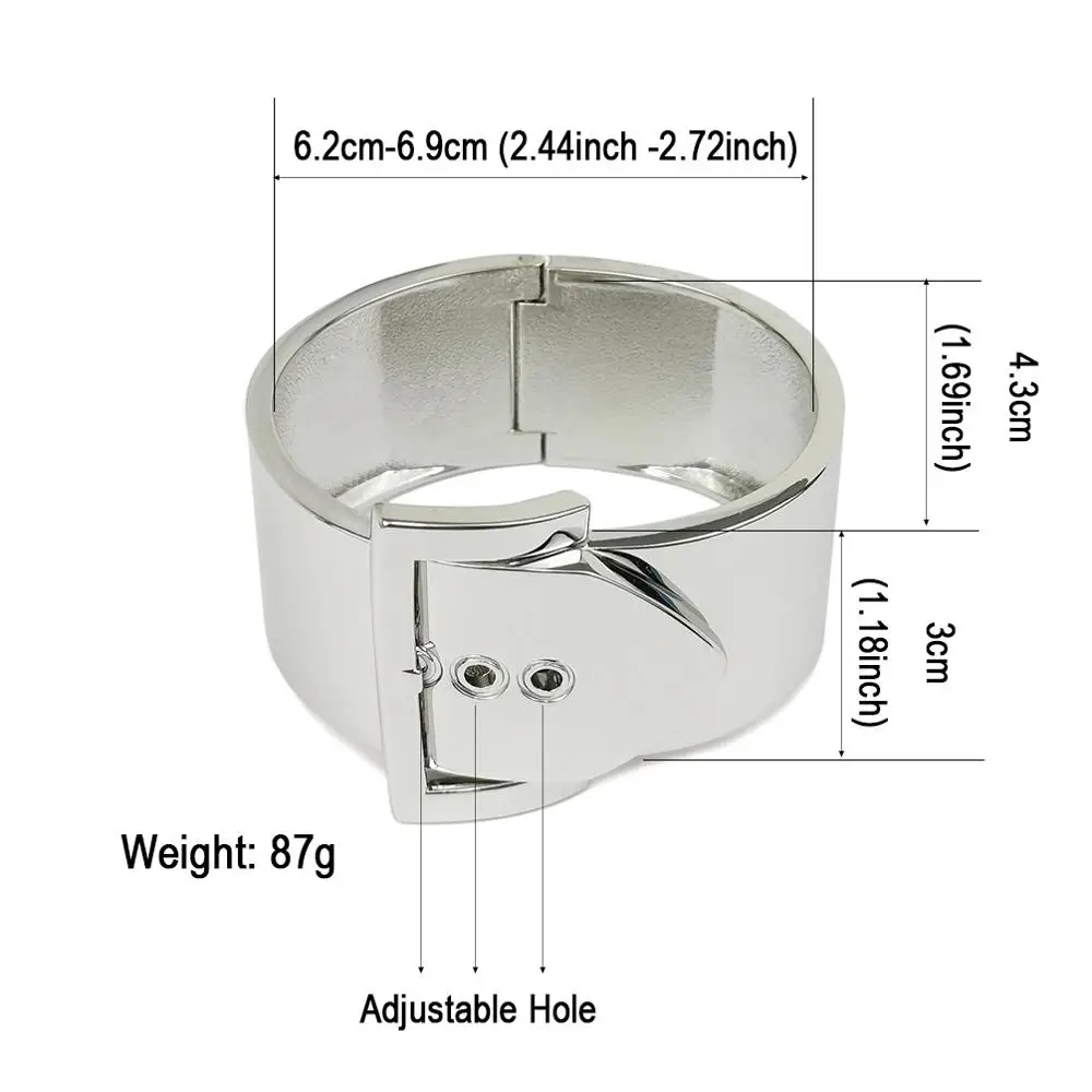 Женский браслет на запястье MANILAI регулируемый из цинкового сплава в стиле панк