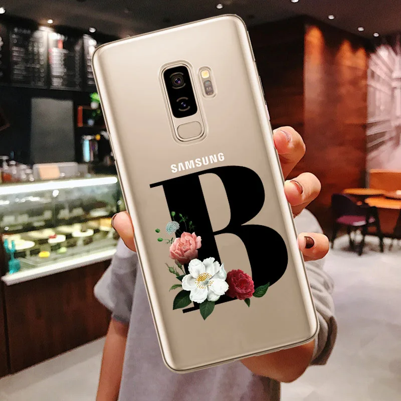 

Custom New Clear Phone Case For Samsungs S10 Plus Fashion Customized initial silicone For Samsungs S7 Edge S8 S9 S10 Lite Cover