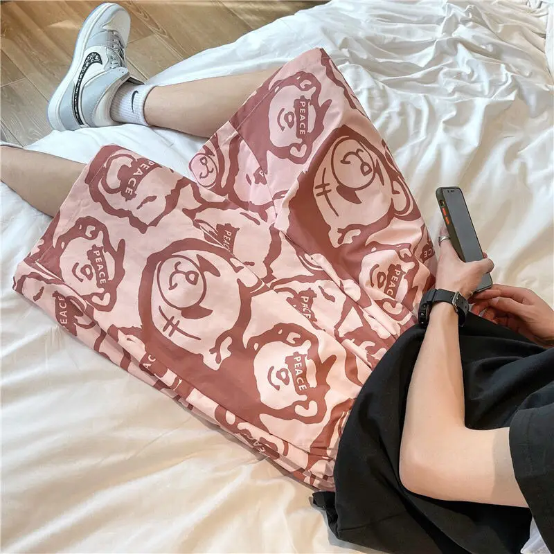 

Summer new shorts men's casual Capris men's loose student style Korean beach sports pants women's