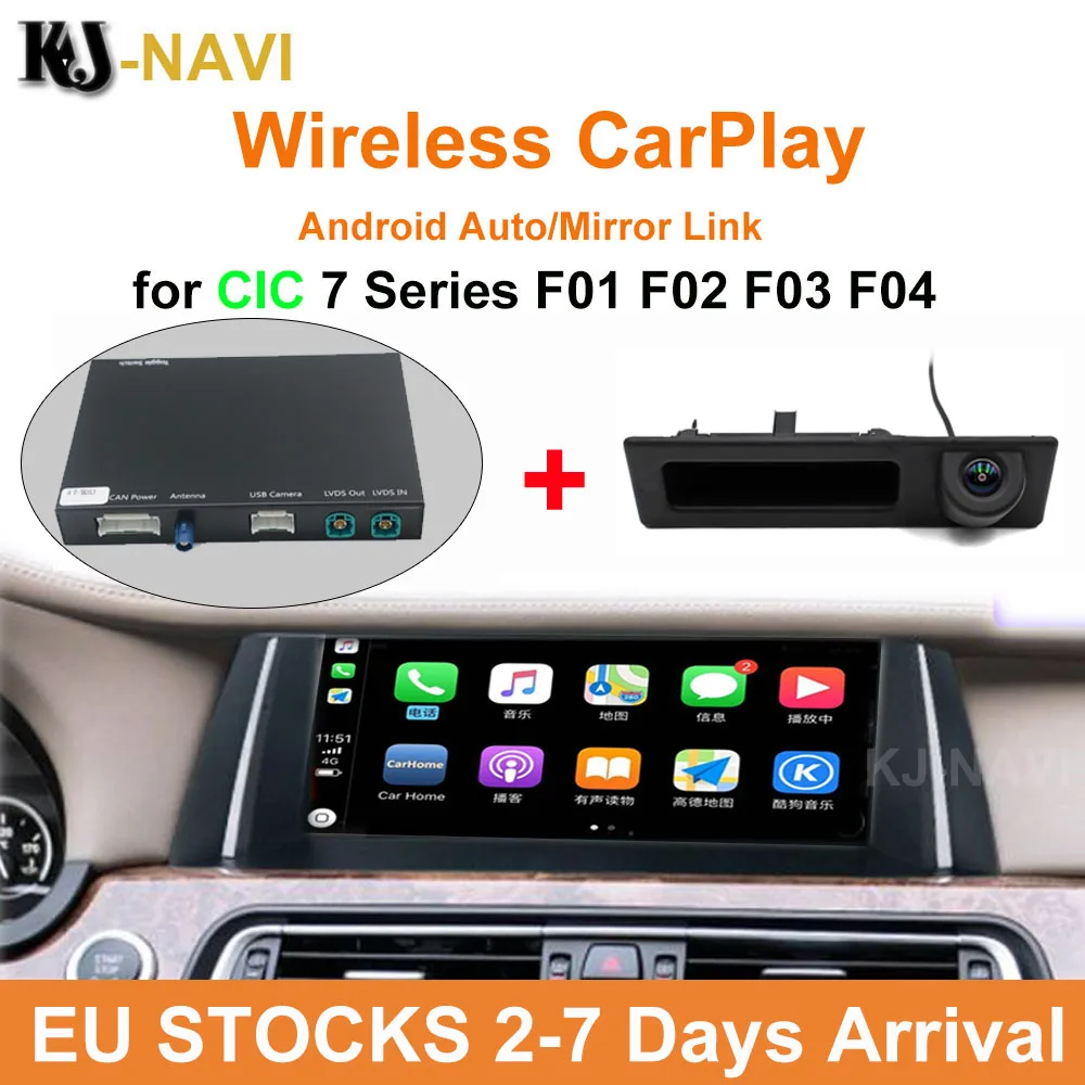 С Android Mirror Link AirPlay автомобильная функция беспроводной CarPlay для BMW CIC 7 серии F01 F02 F03 F04
